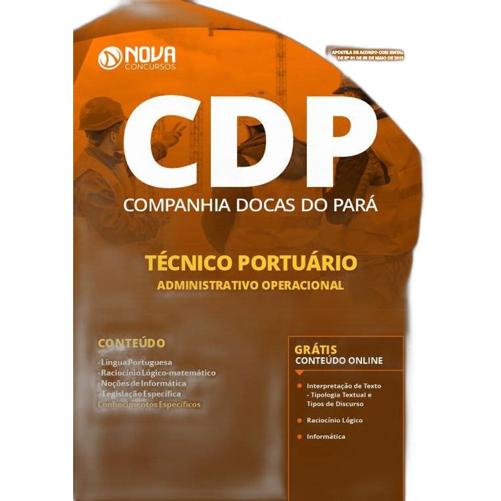Apostila CDPPA 2019 Técnico Administrativo Operacional