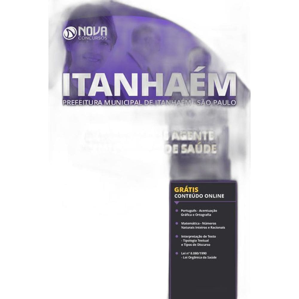Apostila Itanhaém Sp Supervisor Agente Comunitário De Saúde