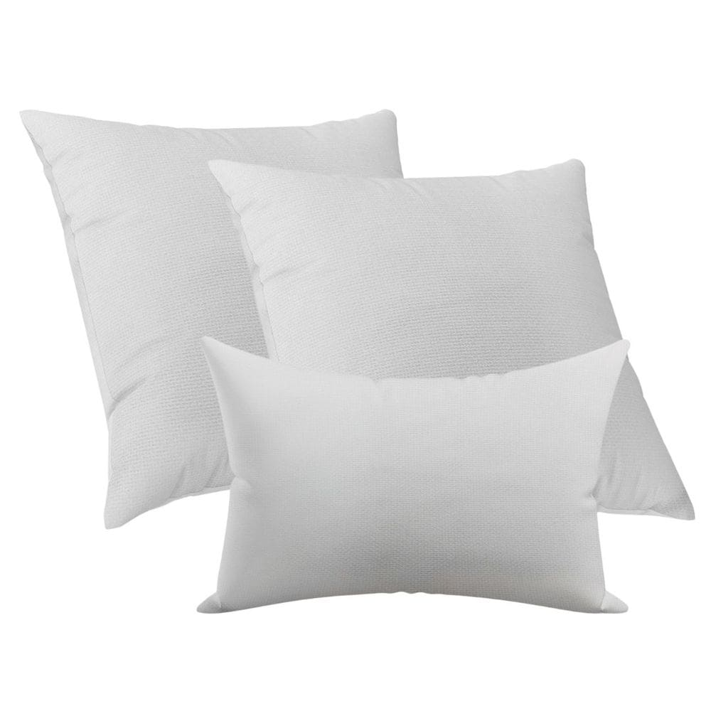 Kit Capas De Almofadas Decorativa 50x50cm e 30x50cm Branco