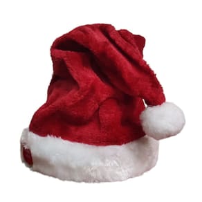 Gorro Natal Musical Natalino Movimenta Luxo Toca Musica Dança Presente Papai Noel Fantasia Bone Chapeu Premium Festa Evento Celebraçao Fim de Ano