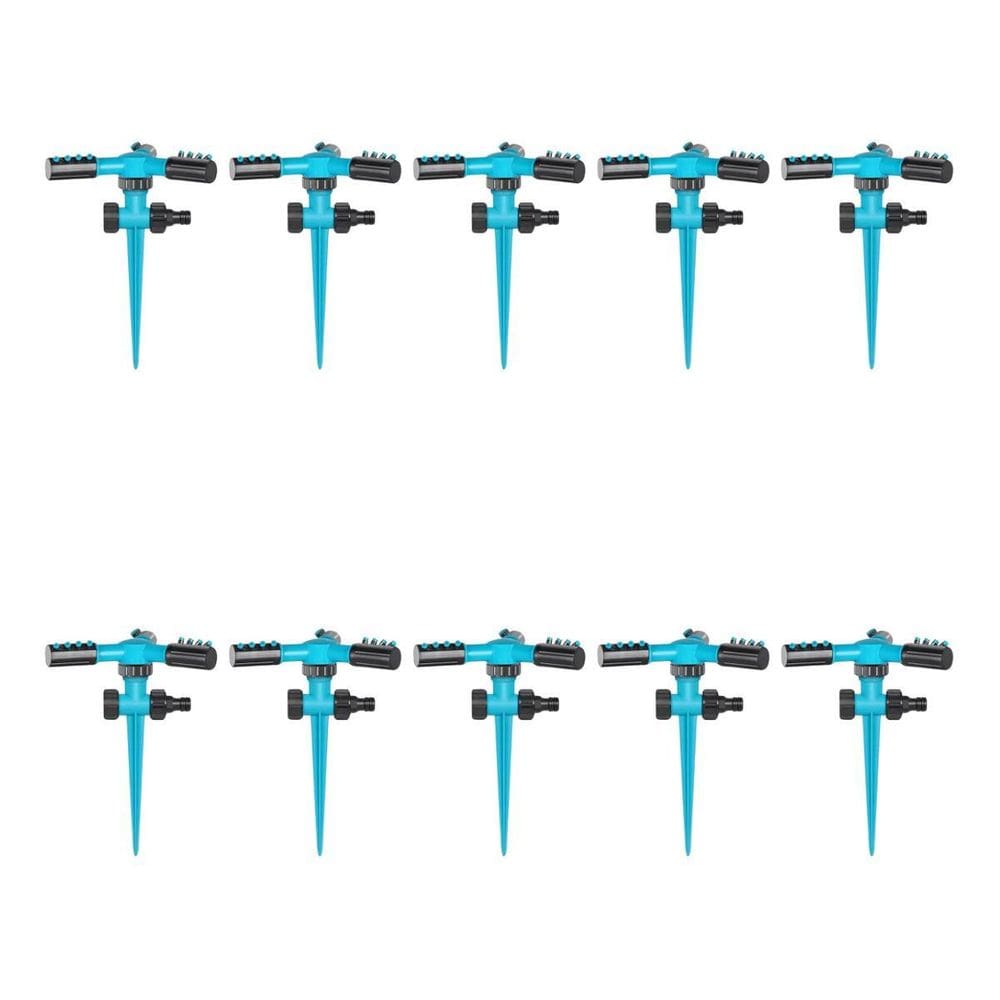 Kit 10 Irrigador Aspersor 360 Jatos Grama Jardins Horta