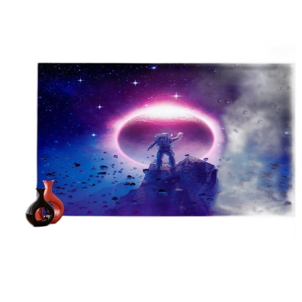 Papel De Parede 3D Espaço Estrelas Astronauta 3,5M Nsp87