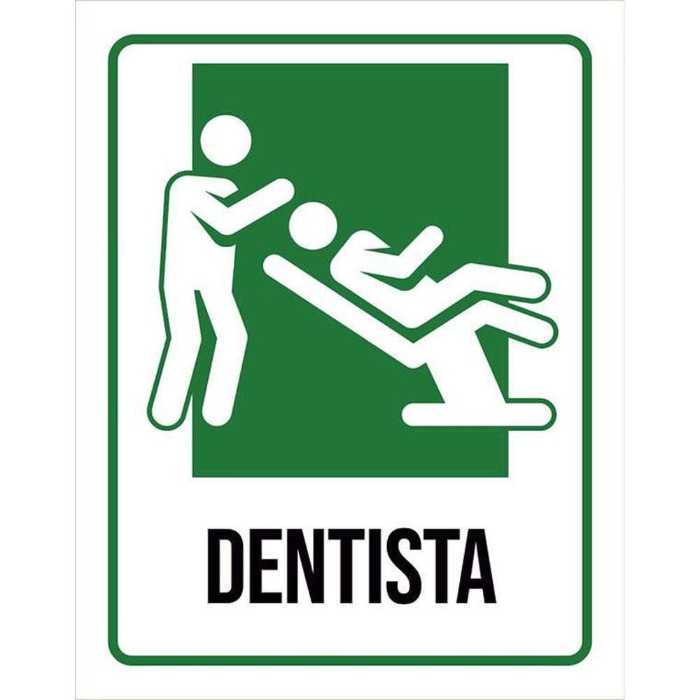 Kit 3 Placas Sinalização Hospitalar Dentista