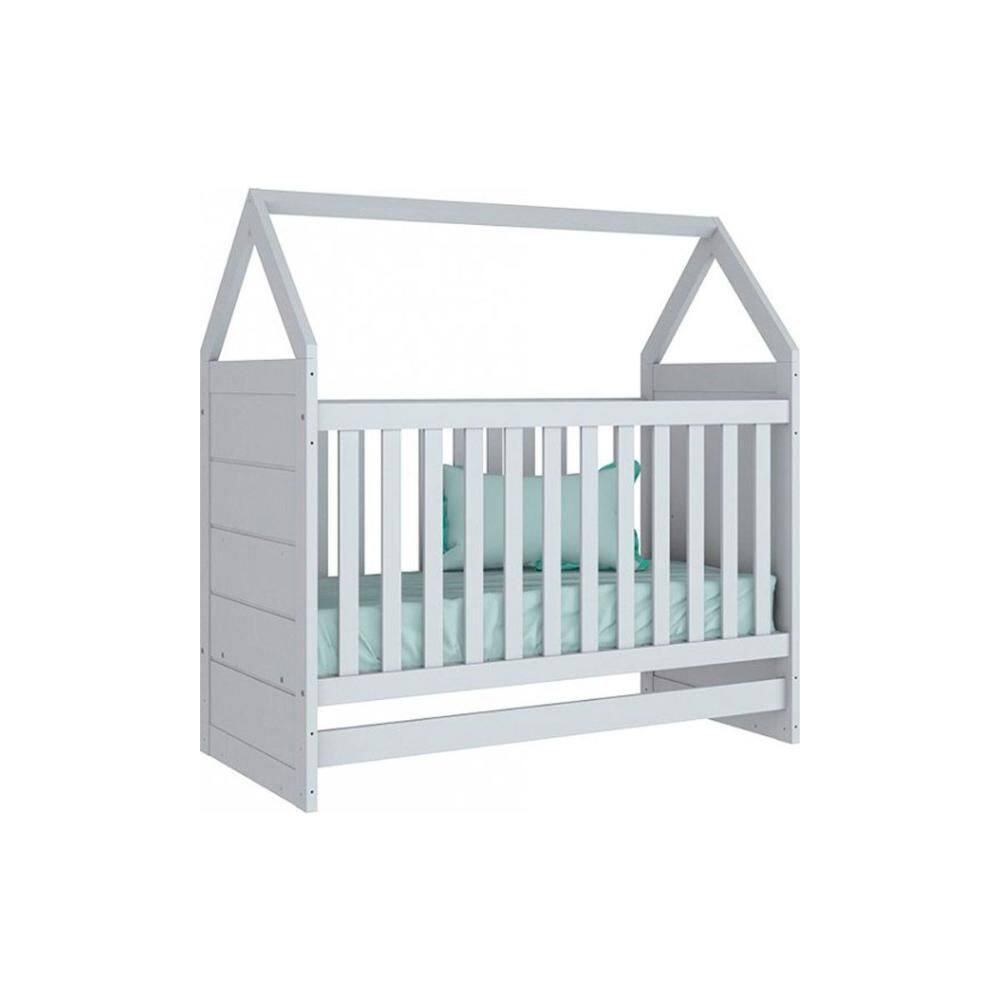 Berço Infantil Montessoriano Americano 2 em 1 Branco - Henn
