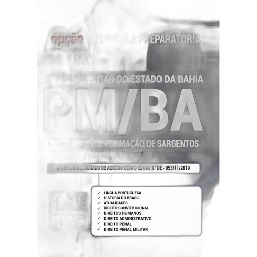 Apostila Cfs Pm Ba - Curso De Formação De Sargentos
