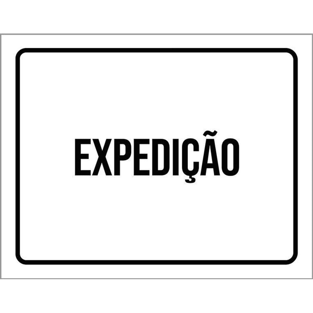 Kit 3 Placas Sinalização Ambiente Expedição
