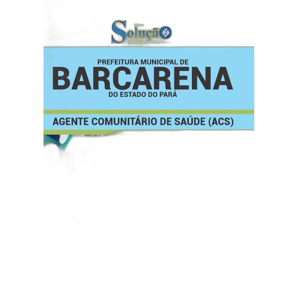 Apostila Barcarena PA 2019 Agente Comunitário de Saúde
