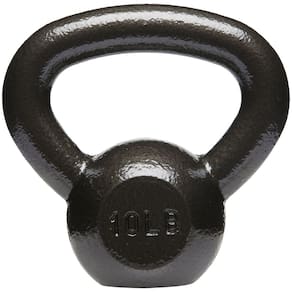 Ferro fundido Kettlebell Amazon Basics 4,5 kg/10 libras preto