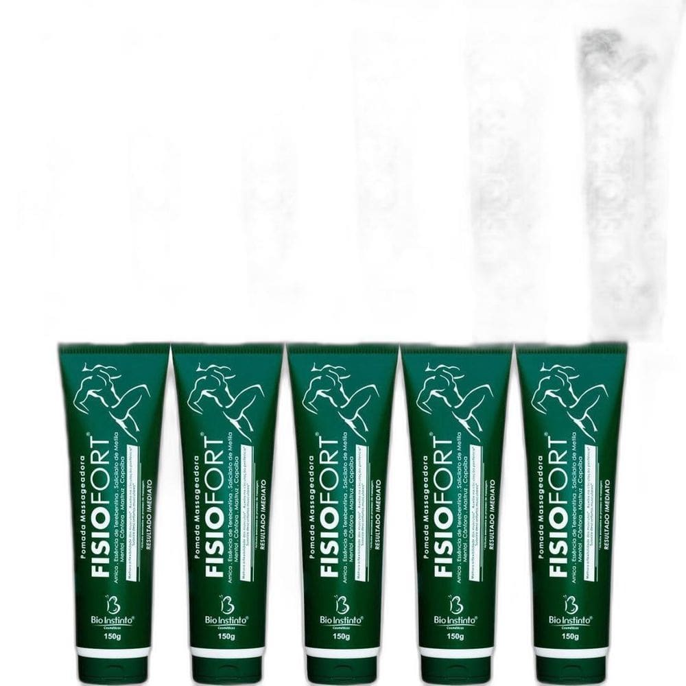 Kit 6 Pomada Fisiofort Premium 150G 5 Pomada Fisiofort 150G