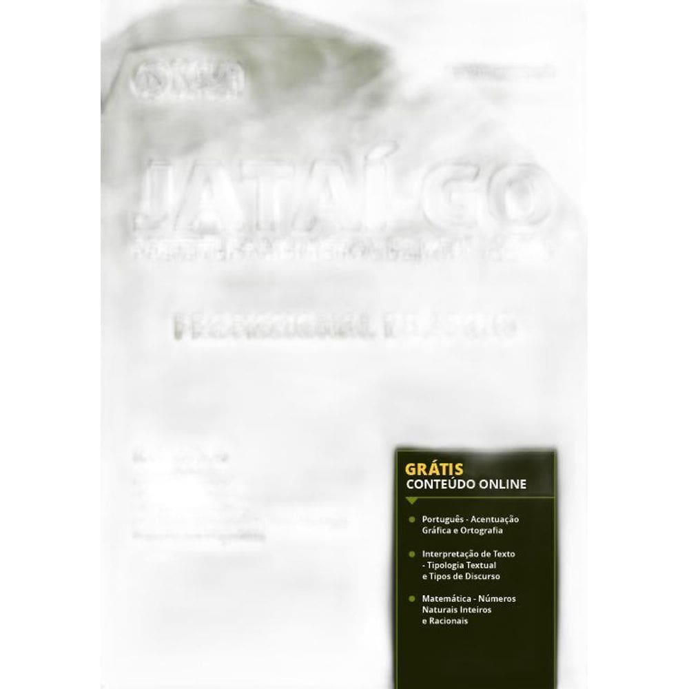 Apostila Prefeitura Jataí GO - Profissional De Apoio