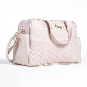 Bolsa de Maternidade Hug Grande Zig Zag Rosa