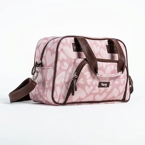 Bolsa de Maternidade Hug Média Coração Rosa