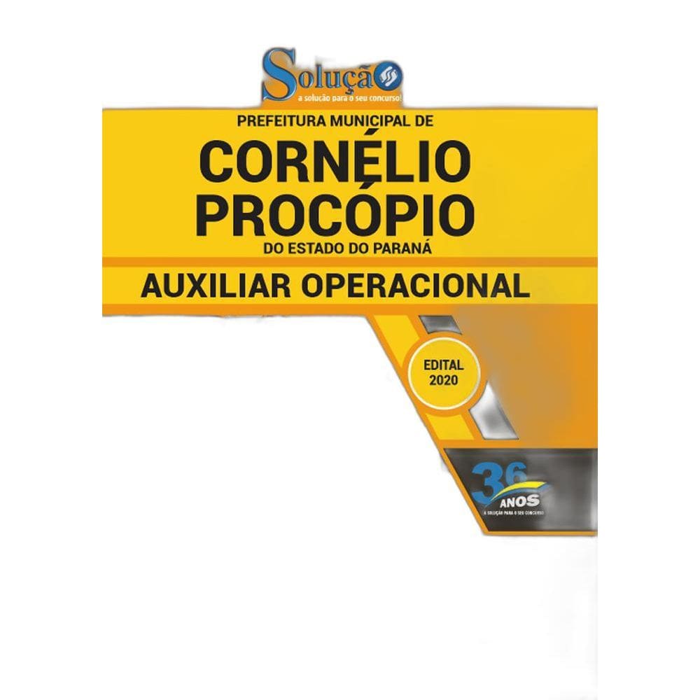 Apostila Concurso Cornélio Procópio Pr Auxiliar Operacional