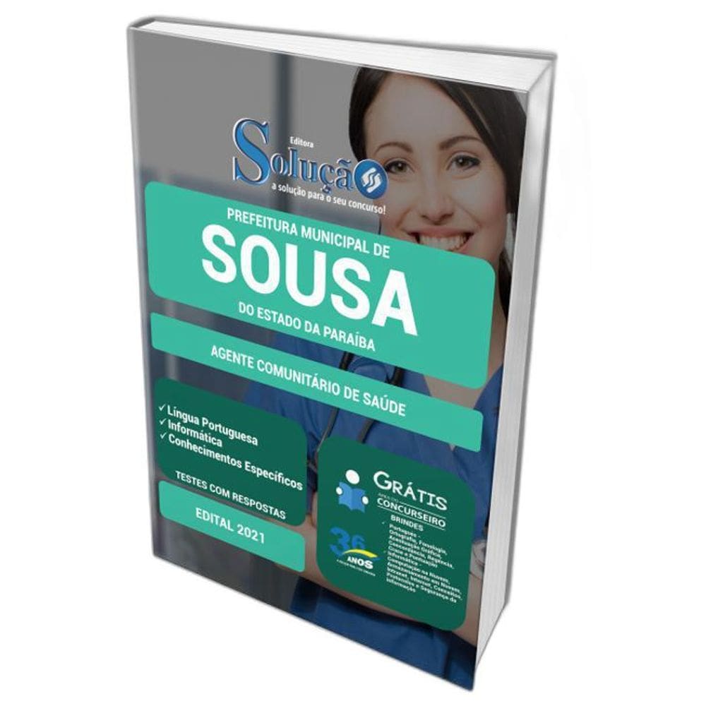 Apostila Prefeitura Sousa Pb - Agente Comunitário De Saúde