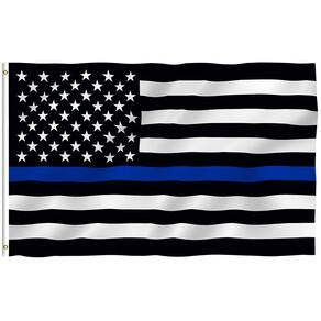 Bandeira Anley Fly Breeze Thin Blue Line EUA 90x150cm Poliéster