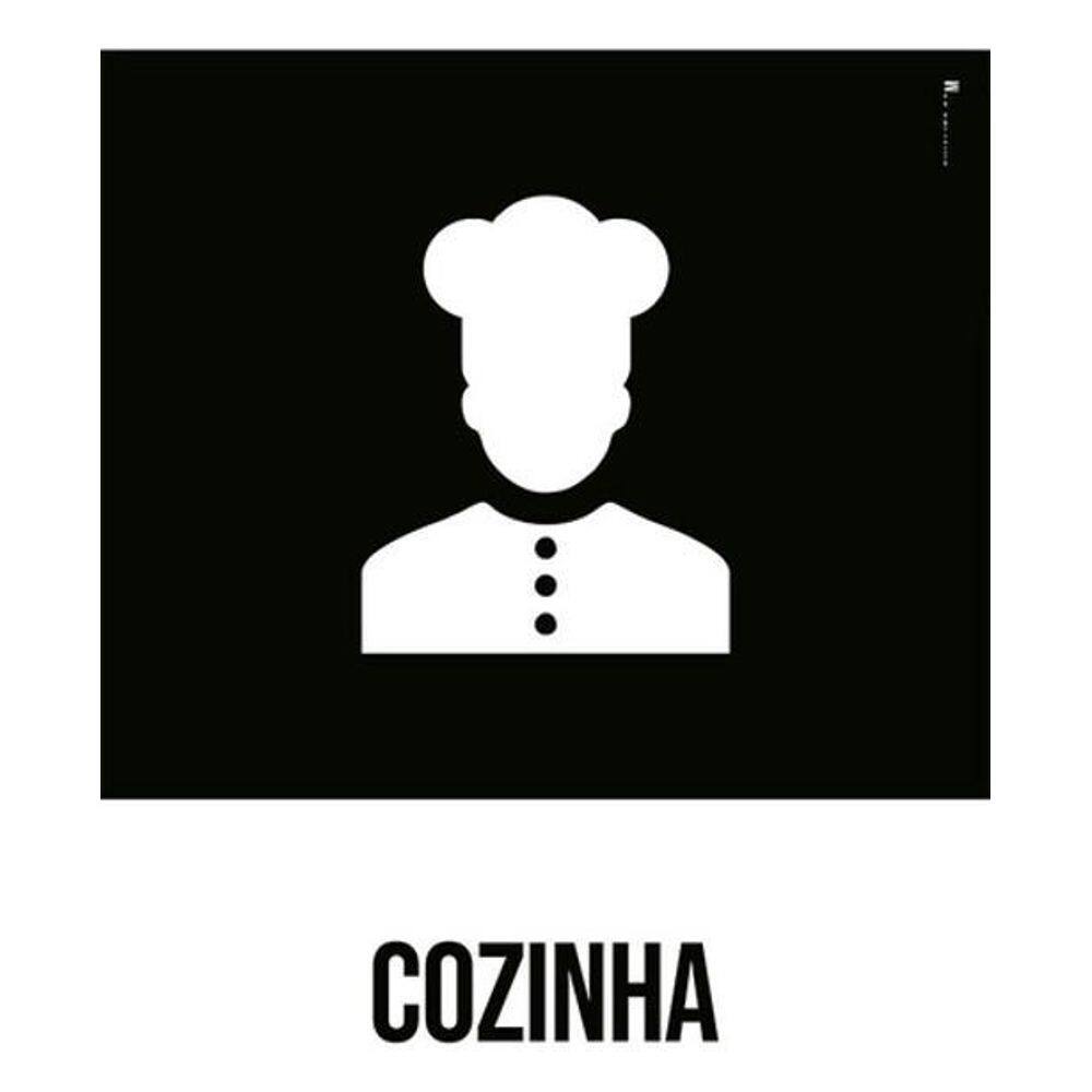 Kit 3 Placas Desenho - Cozinha