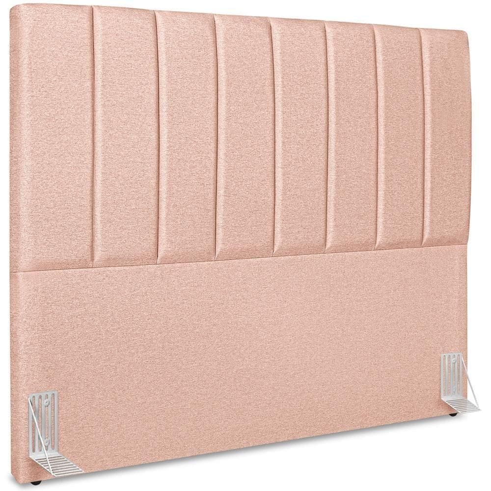 Cabeceira Casal 140cm Allia Linho Rose Rm Rose