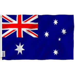 Bandeira Anley Australia 90x150cm Poliéster Cor Viva