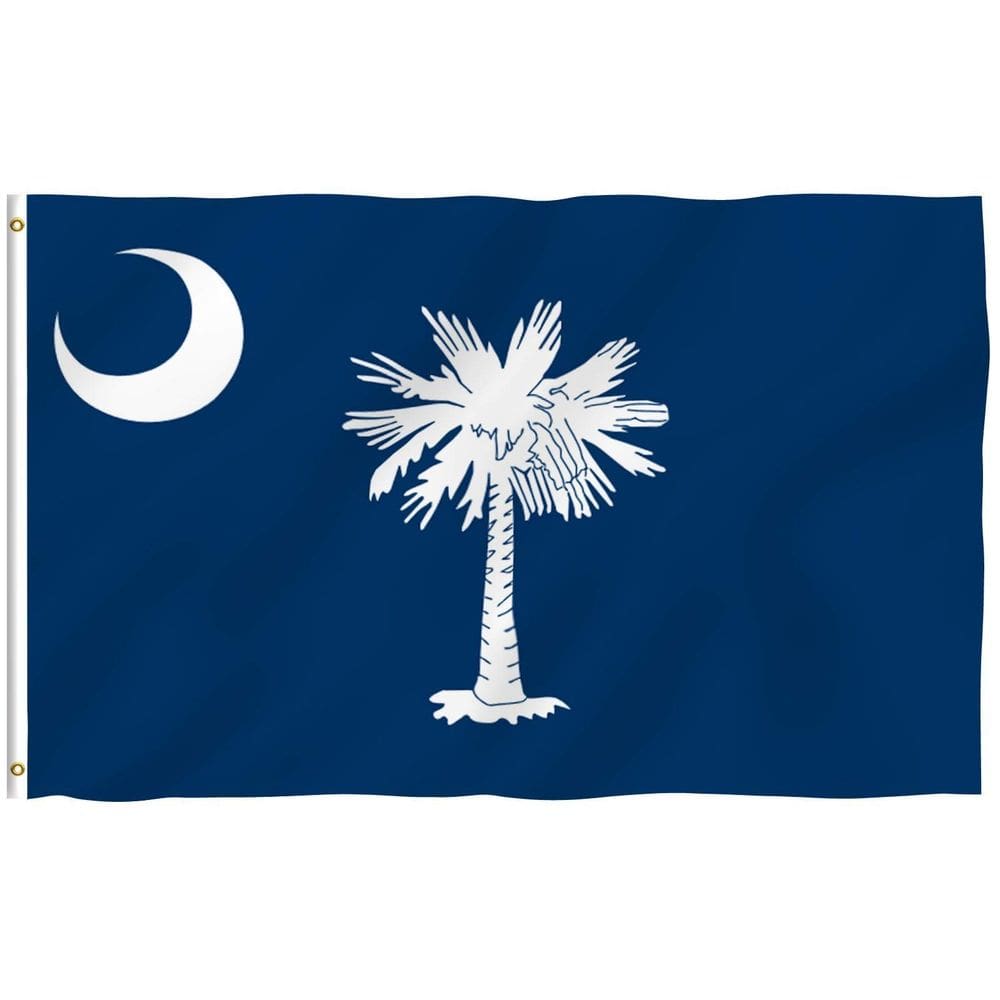 Bandeira Anley Fly Breeze, estado da Carolina do Sul, 90x150cm, poliéster
