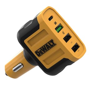 Carregador de carro DEWALT USB C 60W Carregador rápido de 4 portas tipo C PD