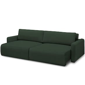 Sofá Retrátil Reclinável Para Sala De Estar Living 240cm Sevilha F04 Veludo Verde