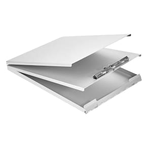 Prancheta de armazenamento Amazon Basics Alumínio 32 x 23 cm prata