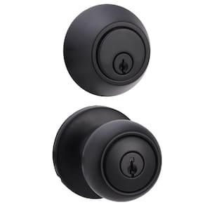 Maçaneta de porta externa com fechadura e fechadura | Amazon Basics