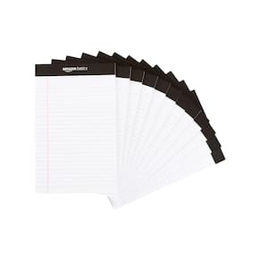 Bloco de notas Amazon Basics, forrado estreito, pacote com 12 unidades de 5 x 8 polegadas