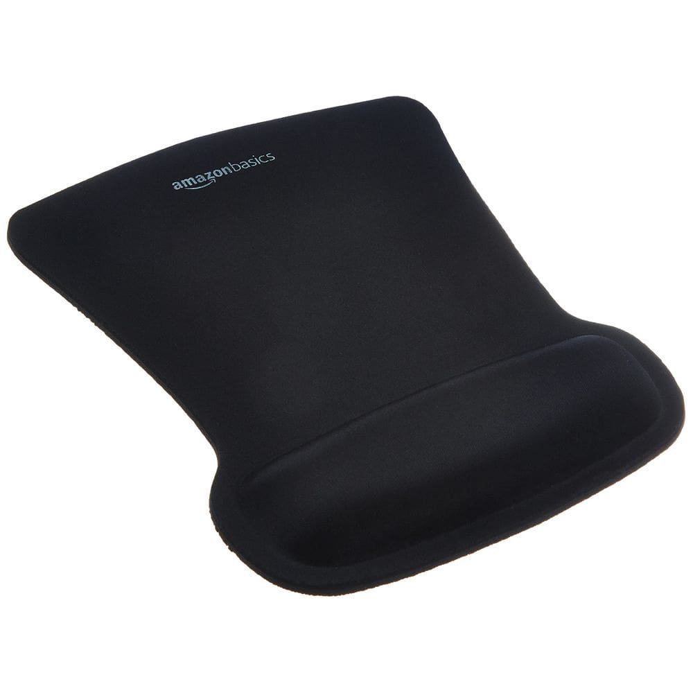 Mouse pad Amazon Basics Gel  Support Rest Black, pacote com 20