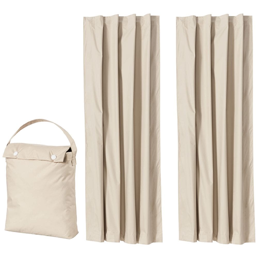 Abajur de cortina Blackout Amazon Basics portátil 50x78cm bege