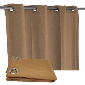 Cortina Dupla Camada 1.40X2.60M 1 Folha 8 Furos Casa Sala Porta Quarto Janela