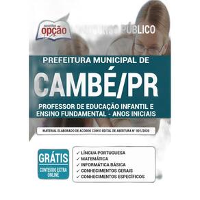 Apostila Prefeitura Cambé Pr - Professor Educação Infantil
