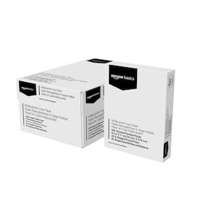 Papel para impressora Amazon Basics 8,5x11 20 lb 4000 folhas 92% brilhante
