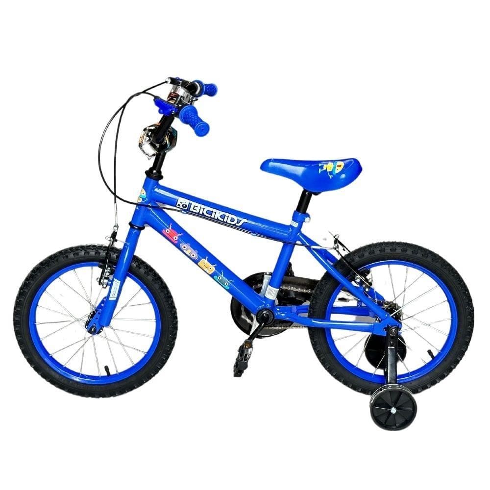 Bicicleta Infantil Menino Aro 16 Com Rodinhas Freio V-Brake Bicikids