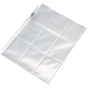 Folha de fichário para protetores de cartão Amazon Basics 9 Sleeve x100