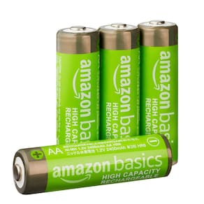 Baterias recarregáveis Amazon Basics AA 2400mAh (pacote com 4)