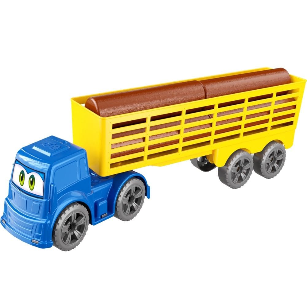 Carrinho Caminhão Carrega Brinquedo Infantil Azul