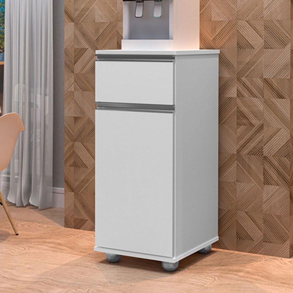 Armário de Cozinha Alaska 1 Porta 1 Gaveta Branco - J&a Móveis