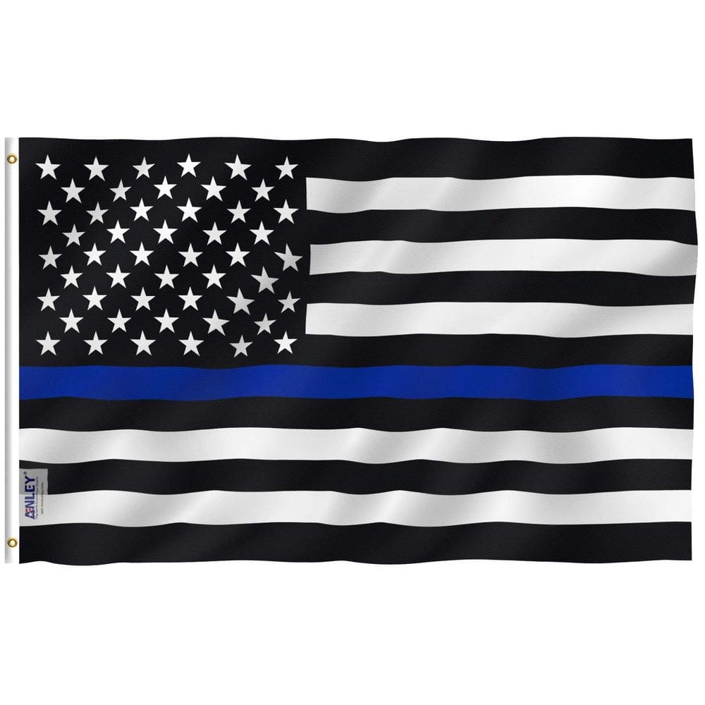 Bandeira Anley Fly Breeze Thin Blue Line EUA 120x180cm Poliéster