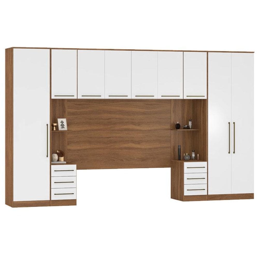 Quarto de Casal Irlanda Composição 8 Amêndola Branco – Demartêz