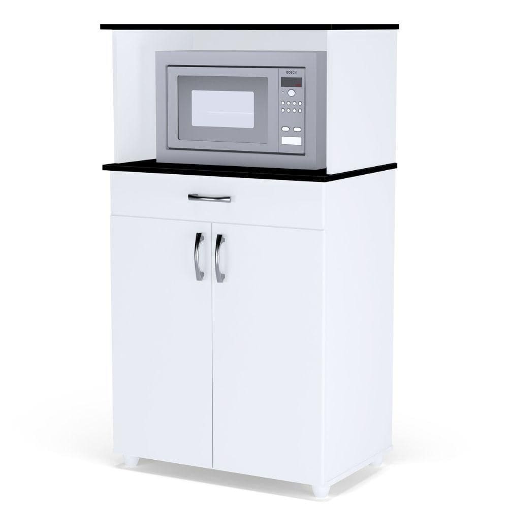 Balcão Multiuso Para Cozinha Carina 2 Portas Branco  Ajl