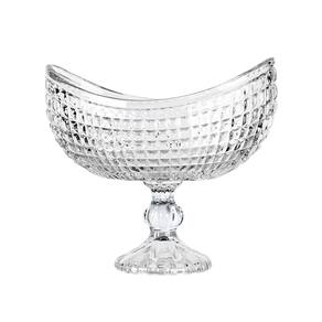Centro De Mesa Com Pé Em Cristal Ecológico Framentti 26x15,5cm Full Fit