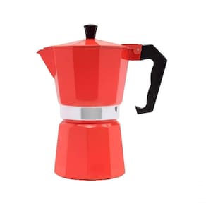 Cafeteira Italiana Vermelha 6 Xícaras - Mimo Style