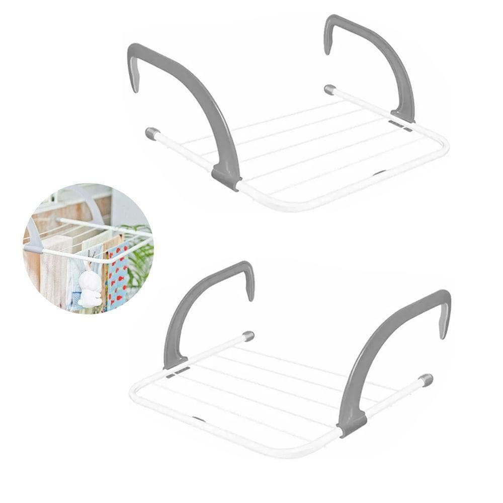 Mini Varal Portatil Kit 2 Unidades Externo Secador De Roupa