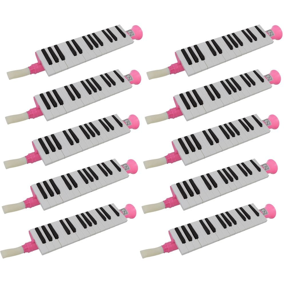 Kit 10 Escaletas Melódica 27 Teclas Rosa New York