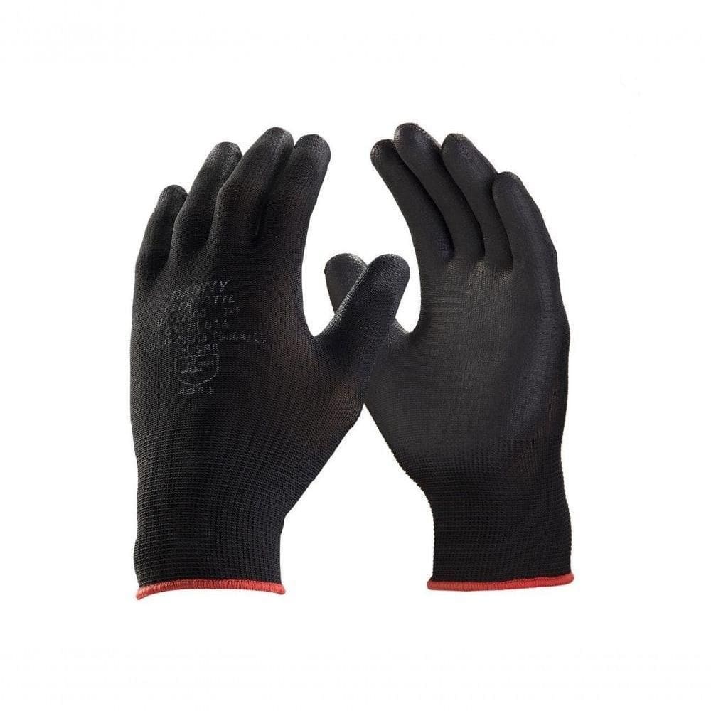 Luva Flextactil Tricotada Nylon Preta B Equot