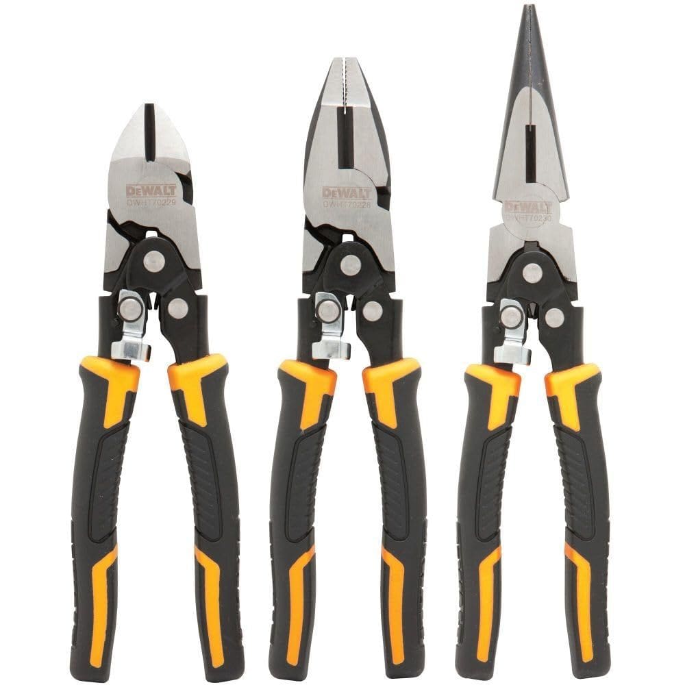 Conjunto de alicates DEWALT Compound Action, pacote com 3 (DWHT70485)