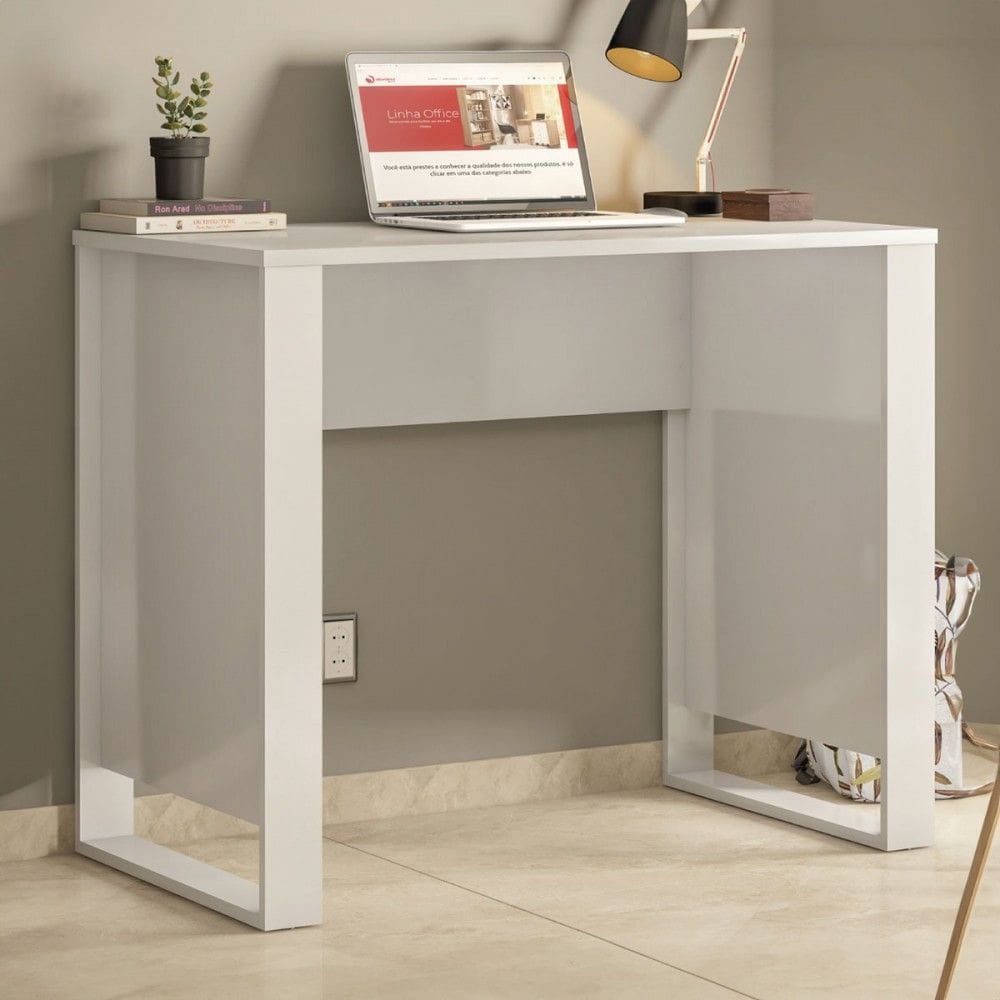 Mesa Escrivaninha Office Morada Branco - Demóbile