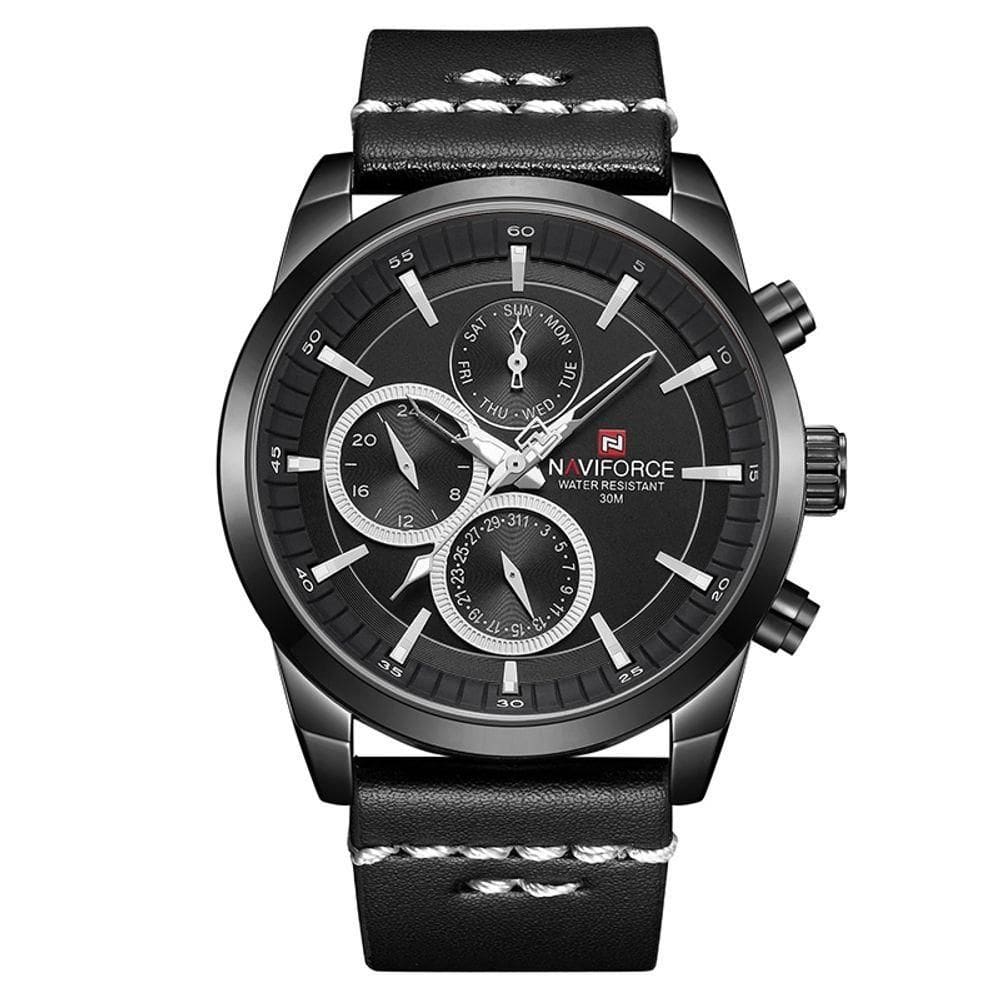 Relógio Esportivo Naviforce De Pulso Quartzo Preto