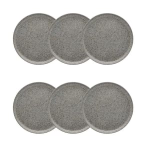 Conjunto De Pratos De Sobremesa 06 Peças Flat Gray Oxford